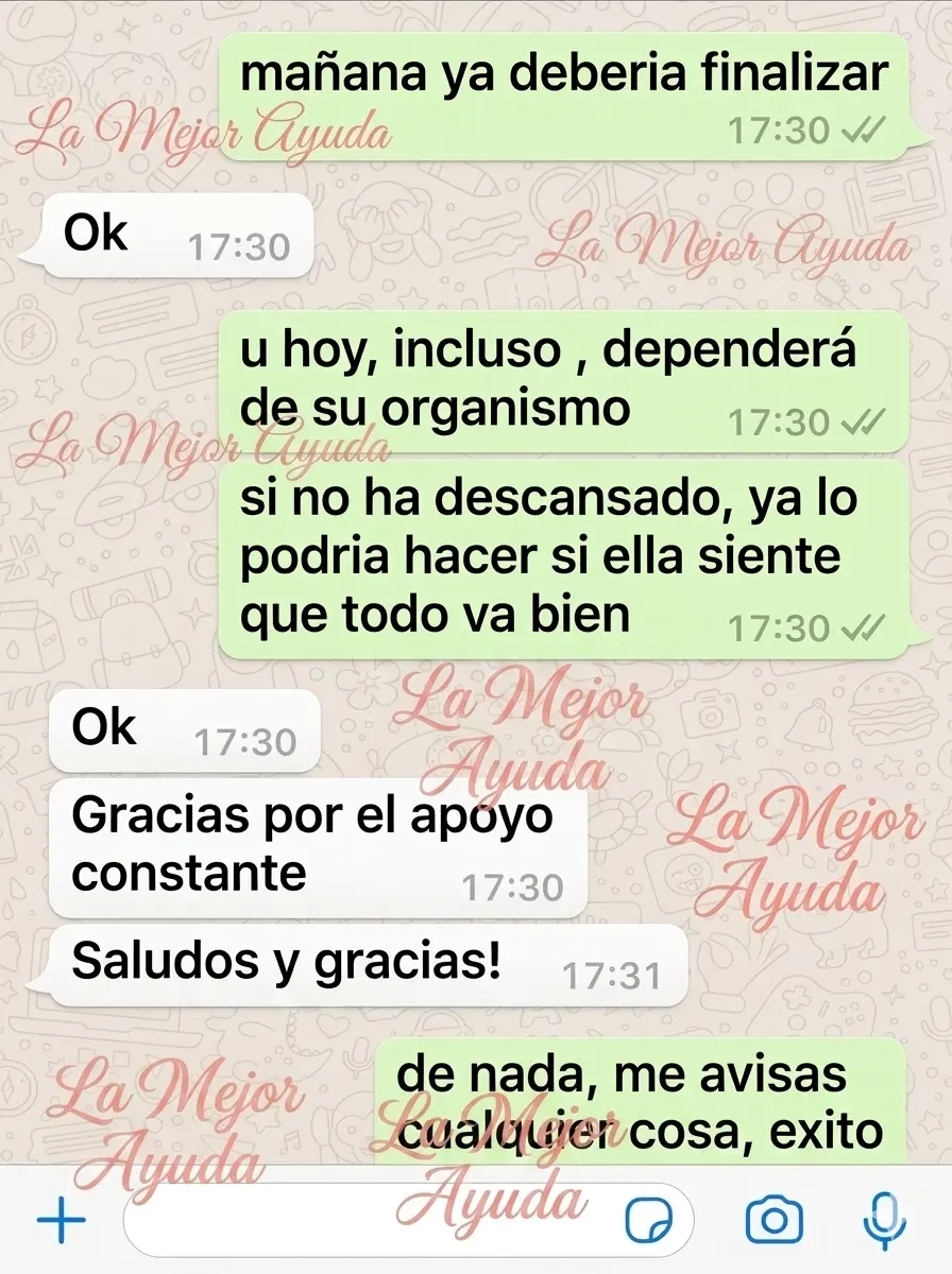 Agradecimiento real recibido después del acompañamiento