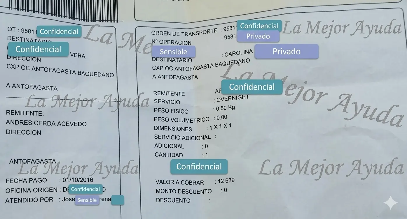 Comprobante histórico de trayectoria desde 2016 con datos personales protegidos